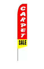 Carpet Sale (Red/Yellow) Feather Flag