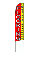 Flooring (Red/Yellow) Feather Banner