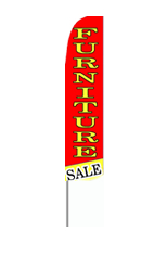 Furniture Sale (Red/Yellow w/Yellow Letters) Feather Flag
