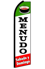 MENUDO Feather Flag