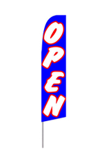 Open (Blue/White) Feather Flag