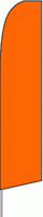 Solid Orange Feather Flag