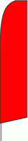 Solid Red Feather Flag