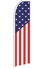 USA Flag Pattern Feather Flag