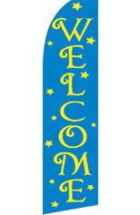 Welcome (Stars) Feather Flag
