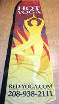 Hot Yoga Custom Feather Flag