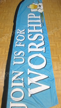 Join for Worship Custom Feather Flag