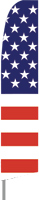 Stars and Bars USA Feather Flag