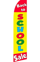 Back to School Sale Feather Flag