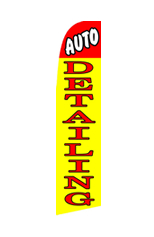 Auto Detailing (Red/Yellow) Feather Flag