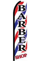 Barber Shop Feather Flag Feather Flag