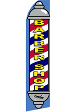 BARBER SHOP (Pole) Feather Banner Flag