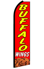 BUFFALO WINGS Feather Flag