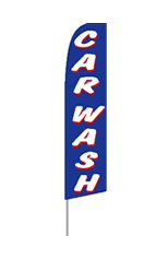 Car Wash (Blue) Feather Flag