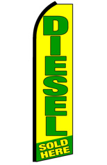 DIESEL SOLD HERE Feather Flag