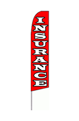 Insurance (Red) Feather Flag