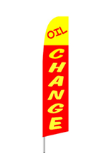Oil Change (Red) Feather Flag