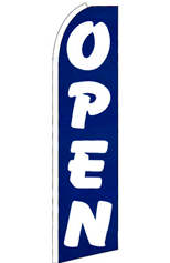 Open (Blue) Feather Flag