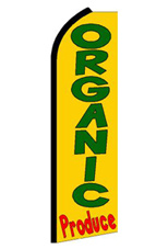 Organic Produce Feather Flag