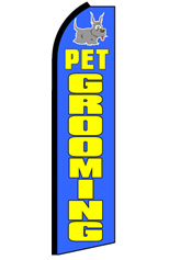 PET GROOMING Feather Flag