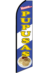PUPUSAS Feather Flag