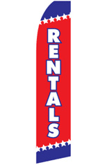 RENTALS Feather Flag