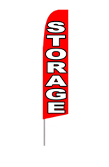 Storage (Red) Feather Flag