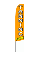 Tanning Salon Feather Flag