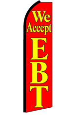 We Accept EBT Feather Flag