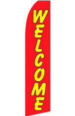 Welcome (Red/Yellow) Feather Flag