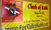Clash of Kubb Vinyl Banner